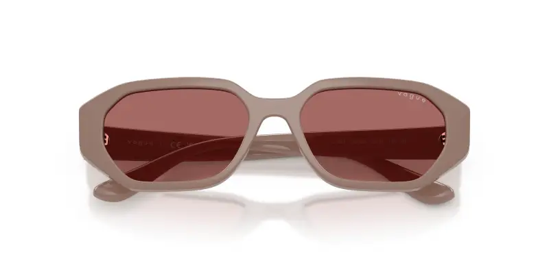 Bambino VOGUE EYEWEAR VJ2034 327269 Occhiali da sole Nylon Marrone Viola Geometrica Normale miniatura 2