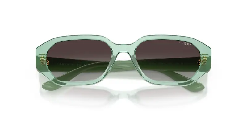 Bambino VOGUE EYEWEAR VJ2034 32748G Occhiali da sole Nylon Trasparente Grigio Geometrica Normale Sfumato miniatura 2