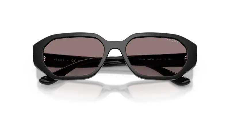 Bambino VOGUE EYEWEAR VJ2034 W44/7N Occhiali da sole Nylon Nero Viola Geometrica Normale miniatura 2