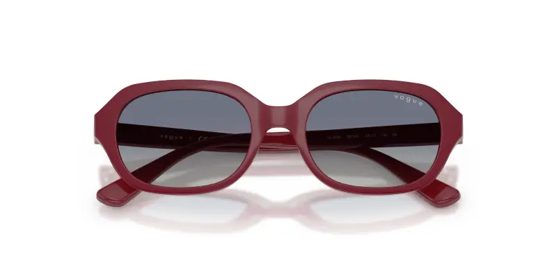 Bambino VOGUE EYEWEAR VJ2035 28754L Occhiali da sole Nylon Rosso Grigio Geometrica Normale Sfumato miniatura 2