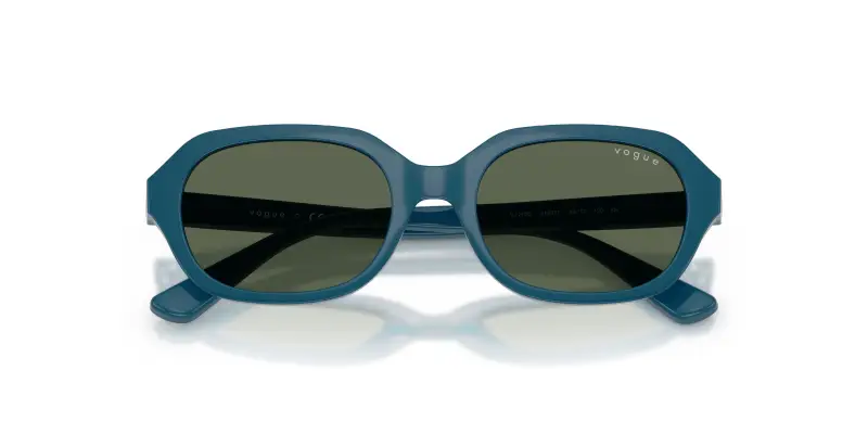 Bambino VOGUE EYEWEAR VJ2035 319071 Occhiali da sole Nylon Blu Verde Geometrica Normale miniatura 2