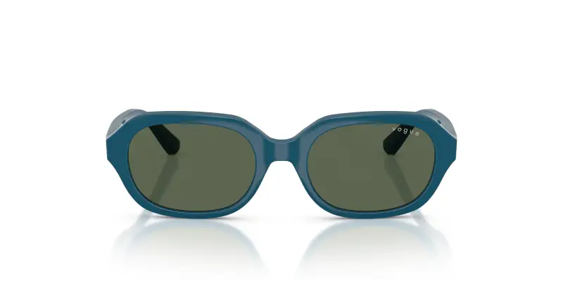Bambino VOGUE EYEWEAR VJ2035 319071 Occhiali da sole Nylon Blu Verde Geometrica Normale miniatura 3