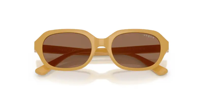 Bambino VOGUE EYEWEAR VJ2035 327373 Occhiali da sole Nylon Giallo Marrone Geometrica Normale miniatura 2