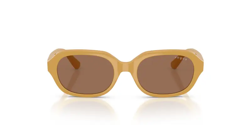 Bambino VOGUE EYEWEAR VJ2035 327373 Occhiali da sole Nylon Giallo Marrone Geometrica Normale miniatura 3
