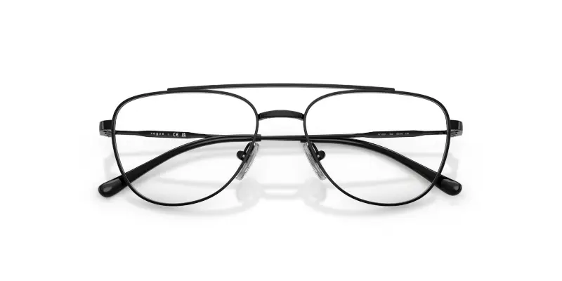 Bambino VOGUE EYEWEAR VY1001 352 Montature da vista Metallo Nero Trasparente Pilot Normale miniatura 2