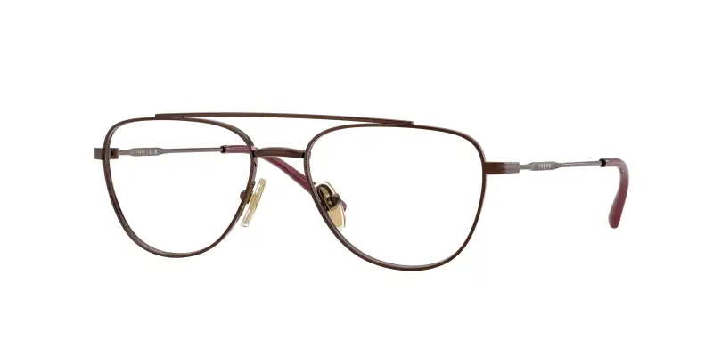 Bambino VOGUE EYEWEAR VY1001 5074 Montature da vista Metallo Bronzo Trasparente Pilot Normale