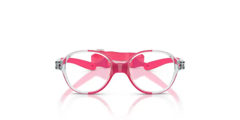 Bambino VOGUE EYEWEAR VY2011 3301 Montature da vista Nylon Blu Trasparente Pillow Normale miniatura 3