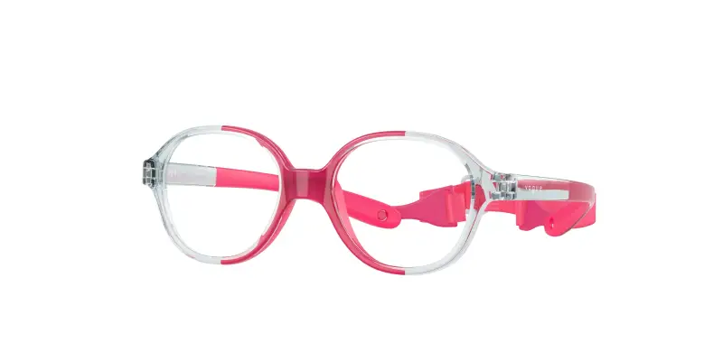 Bambino VOGUE EYEWEAR VY2011 3301 Montature da vista Nylon Blu Trasparente Pillow Normale