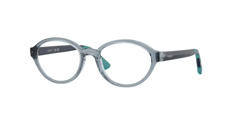Bambino VOGUE EYEWEAR VY2043 2966 Montature da vista Nylon Blu Trasparente Rotonda Normale
