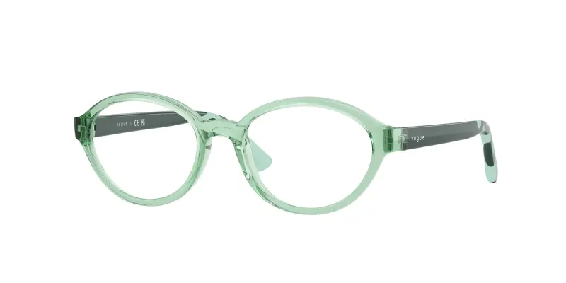 Bambino VOGUE EYEWEAR VY2043 3043 Montature da vista Nylon Verde Trasparente Rotonda Normale