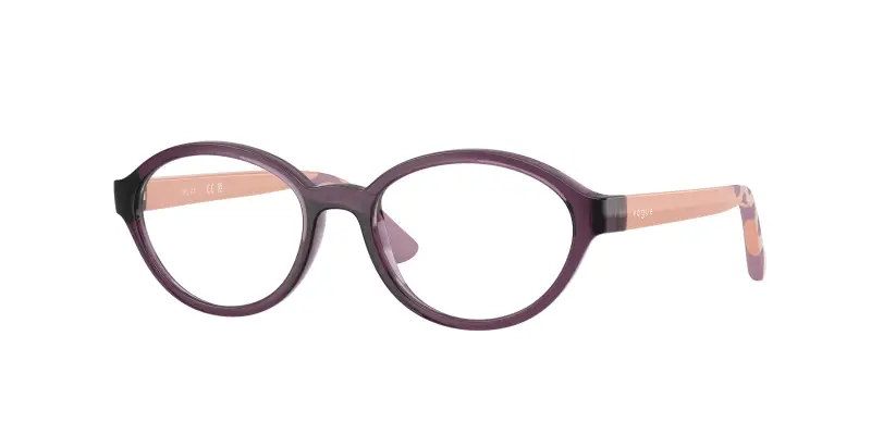 Bambino VOGUE EYEWEAR VY2043 3064 Montature da vista Nylon Viola Trasparente Rotonda Normale