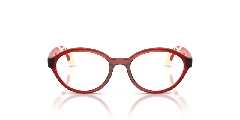 Bambino VOGUE EYEWEAR VY2043 3278 Montature da vista Nylon Rosso Trasparente Rotonda Normale miniatura 3