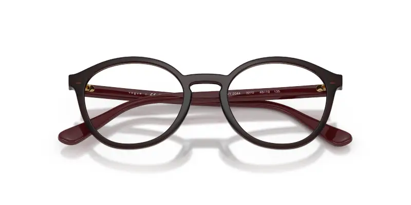 Bambino VOGUE EYEWEAR VY2044 3270 Montature da vista Nylon Rosso Trasparente Pantos Normale miniatura 2