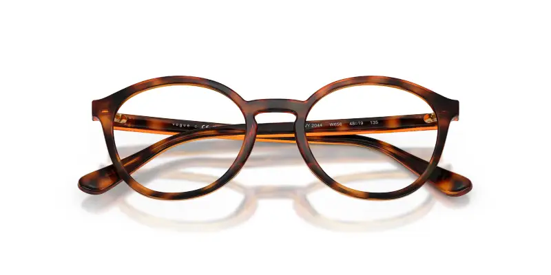 Bambino VOGUE EYEWEAR VY2044 W656 Montature da vista Nylon Marrone Trasparente Pantos Normale miniatura 2