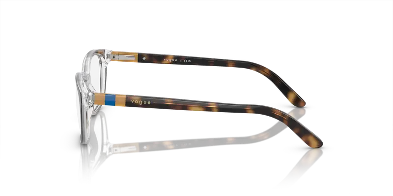 VOGUE EYEWEAR Bambino VY2001 1916 Montature da vista Acetato Marrone Trasparente Squadrata Normale miniatura 3