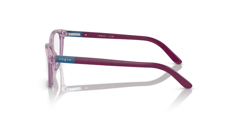 VOGUE EYEWEAR Bambino VY2001 2686 Montature da vista Acetato Viola Trasparente Squadrata Normale miniatura 3