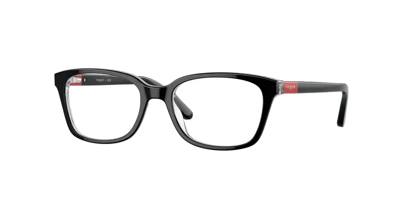 VOGUE EYEWEAR Bambino VY2001  2853 Montature da vista Acetato Nero Trasparente Squadrata Normale