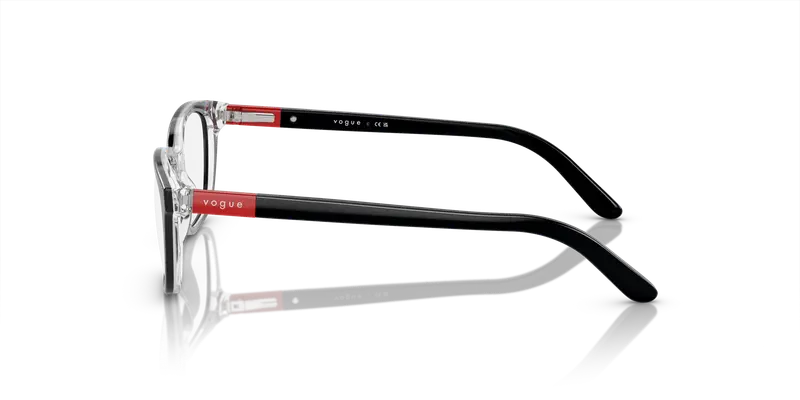 VOGUE EYEWEAR Bambino VY2001 2853 Montature da vista Acetato Nero Trasparente Squadrata Normale miniatura 3