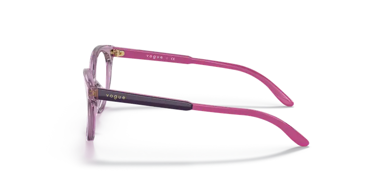 VOGUE EYEWEAR Bambino VY2013 2866 Montature da vista Acetato Viola Trasparente Rotonda Normale miniatura 3