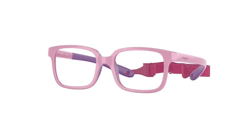 VOGUE EYEWEAR Bambino VY2016  3027 Montature da vista Iniettato Rosa Trasparente Pillow Normale