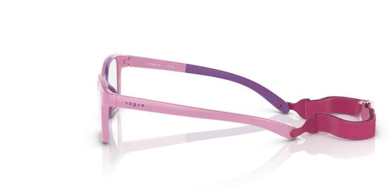 VOGUE EYEWEAR Bambino VY2016 3027 Montature da vista Iniettato Rosa Trasparente Pillow Normale miniatura 3