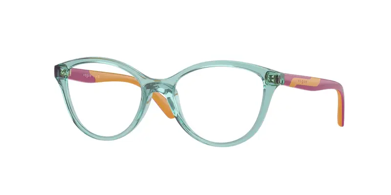 VOGUE EYEWEAR Bambino VY2019  3032 Montature da vista Iniettato Verde Trasparente Pillow Normale