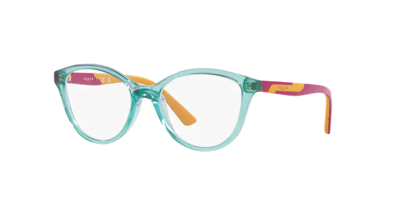 VOGUE EYEWEAR Bambino VY2019 3032 Montature da vista Iniettato Verde Trasparente Pillow Normale miniatura 2