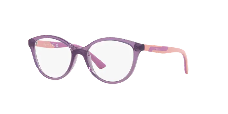 VOGUE EYEWEAR Bambino VY2019 3064 Montature da vista Iniettato Viola Trasparente Pillow Normale miniatura 2