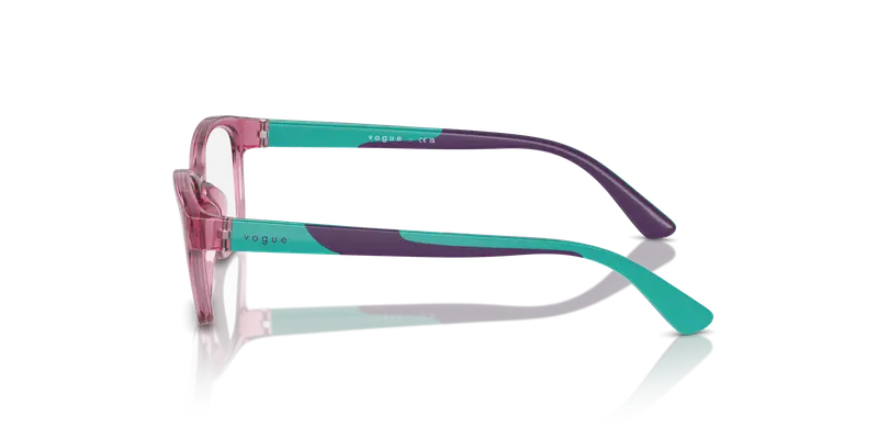 VOGUE EYEWEAR Bambino VY2024 2613 Montature da vista Nylon Rosa Trasparente Cat Eye Normale miniatura 3