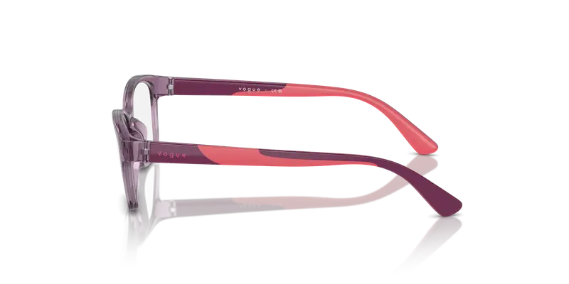 VOGUE EYEWEAR Bambino VY2024 3064 Montature da vista Nylon Viola Trasparente Cat Eye Normale miniatura 3