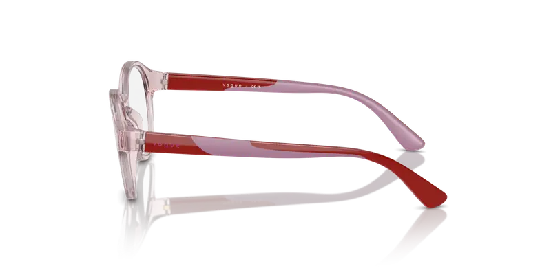 VOGUE EYEWEAR Bambino VY2025 2942 Montature da vista Nylon Rosa Trasparente Rotonda Normale miniatura 3