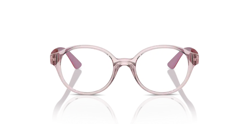 VOGUE EYEWEAR Bambino VY2025 2942 Montature da vista Nylon Rosa Trasparente Rotonda Normale miniatura 2