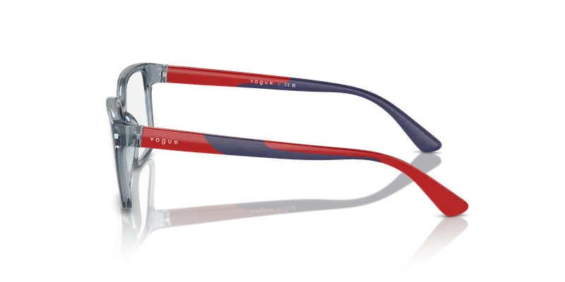 VOGUE EYEWEAR Bambino VY2026 2966 Montature da vista Nylon Blu Trasparente Squadrata Normale miniatura 3