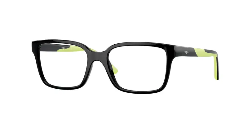 VOGUE EYEWEAR Bambino VY2026  W44 Montature da vista Nylon Nero Trasparente Squadrata Normale