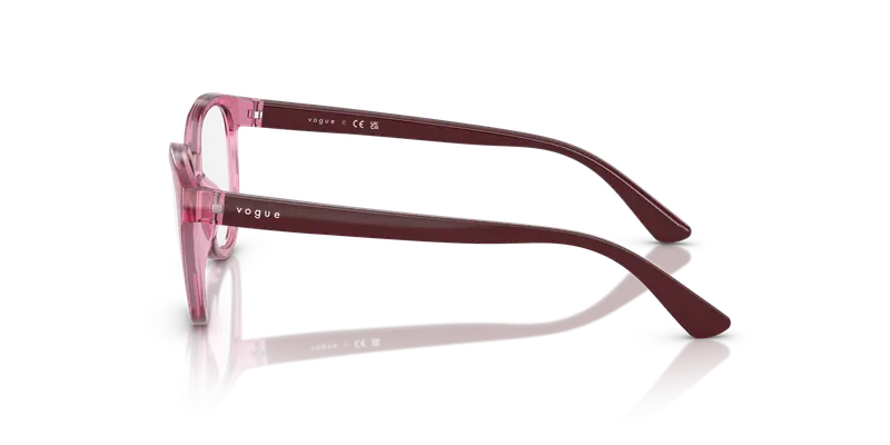 VOGUE EYEWEAR Bambino VY2029 2613 Montature da vista Nylon Rosa Trasparente Pillow Normale miniatura 3