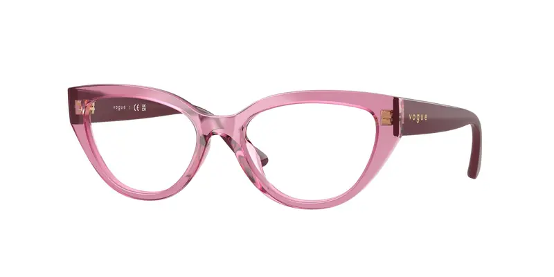 VOGUE EYEWEAR Bambino VY2031  2613 Montature da vista Nylon Rosa Trasparente Farfalla Normale
