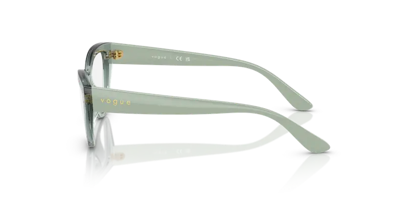 VOGUE EYEWEAR Bambino VY2031 3117 Montature da vista Nylon Verde Trasparente Farfalla Normale miniatura 3
