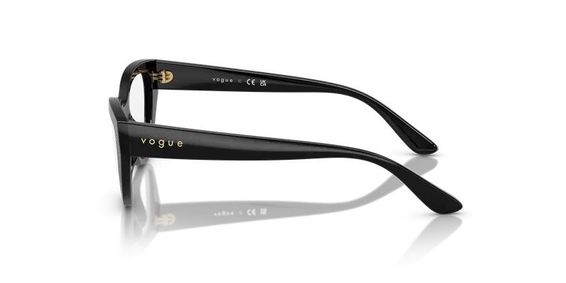 VOGUE EYEWEAR Bambino VY2031 W44 Montature da vista Nylon Nero Trasparente Farfalla Normale miniatura 3