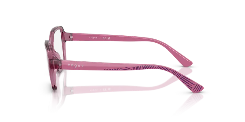 VOGUE EYEWEAR Bambino VY2032 2761 Montature da vista Nylon Viola Trasparente Geometrica Normale miniatura 3