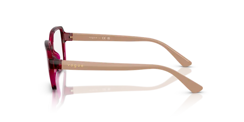 VOGUE EYEWEAR Bambino VY2032 3066 Montature da vista Nylon Rosso Trasparente Geometrica Normale miniatura 3