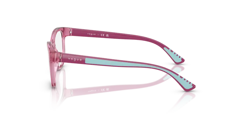 VOGUE EYEWEAR Bambino VY2033 2613 Montature da vista Nylon Rosa Trasparente Pillow Normale miniatura 3