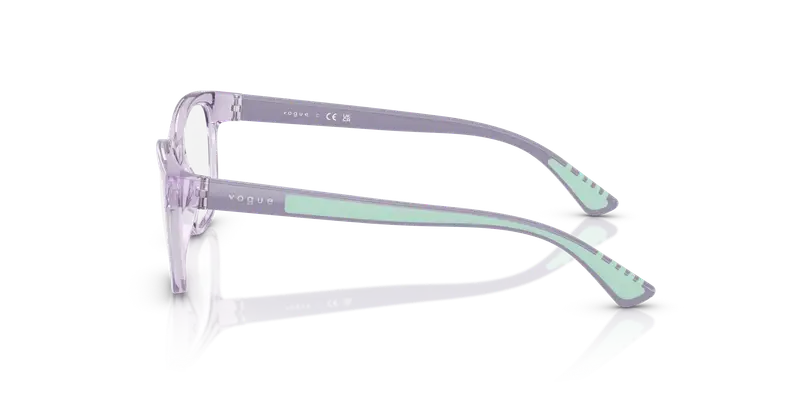 VOGUE EYEWEAR Bambino VY2033 2745 Montature da vista Nylon Viola Trasparente Pillow Normale miniatura 3