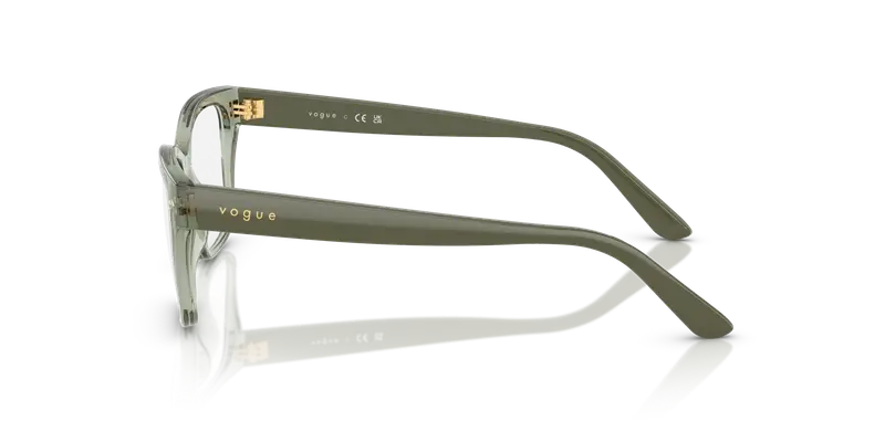 VOGUE EYEWEAR Bambino VY2034 3022 Montature da vista Nylon Verde Trasparente Pillow Normale miniatura 3