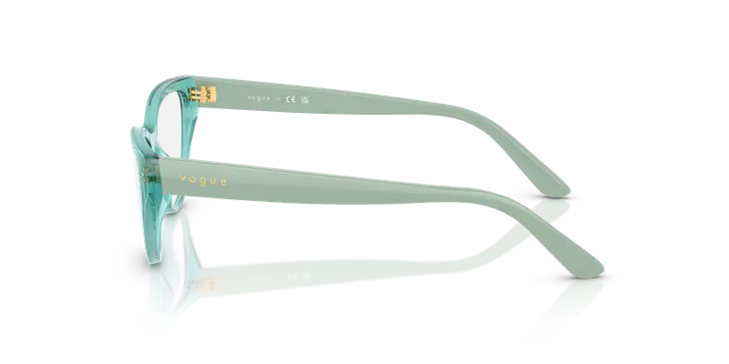 VOGUE EYEWEAR Bambino VY2035 3192 Montature da vista Nylon Blu Trasparente Cat Eye Normale miniatura 3