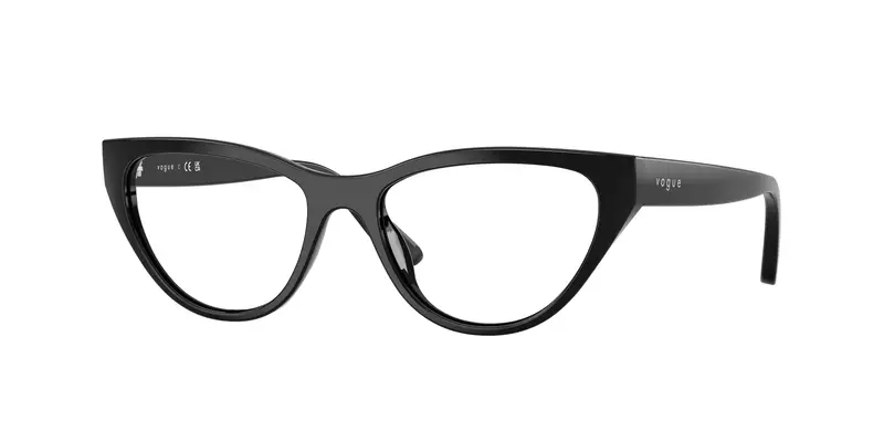 VOGUE EYEWEAR Bambino VY2035  W44 Montature da vista Nylon Nero Trasparente Cat Eye Normale