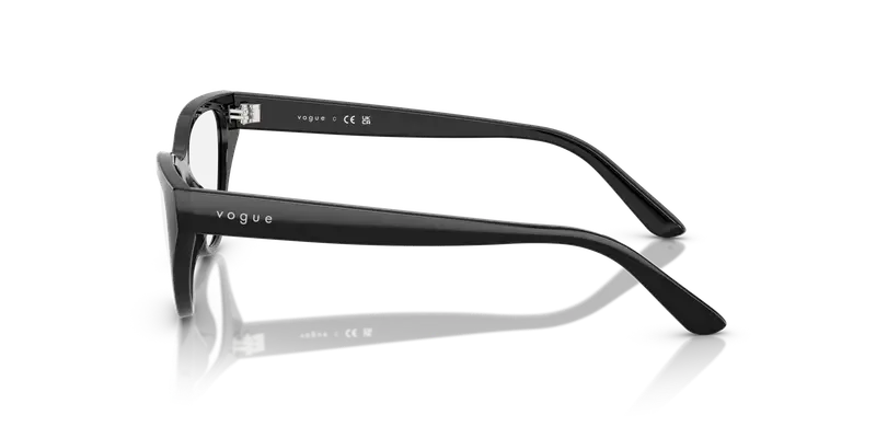 VOGUE EYEWEAR Bambino VY2035 W44 Montature da vista Nylon Nero Trasparente Cat Eye Normale miniatura 3