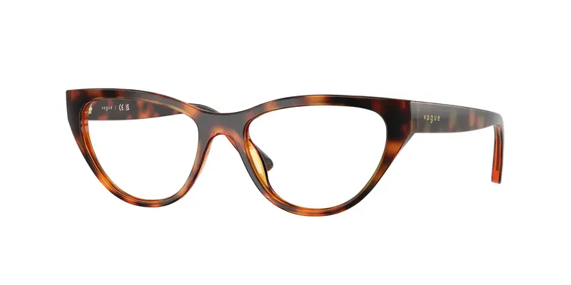 VOGUE EYEWEAR Bambino VY2035  W656 Montature da vista Nylon Marrone Trasparente Cat Eye Normale