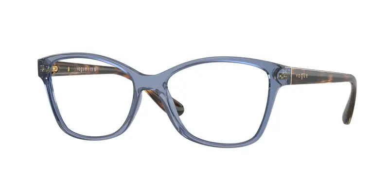 VOGUE EYEWEAR Donna VO2998 2762 Montature da vista Iniettato Blu Trasparente Cat Eye Normale
