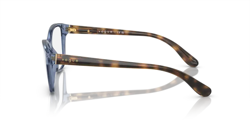 VOGUE EYEWEAR Donna VO2998 2762 Montature da vista Iniettato Blu Trasparente Cat Eye Normale miniatura 3