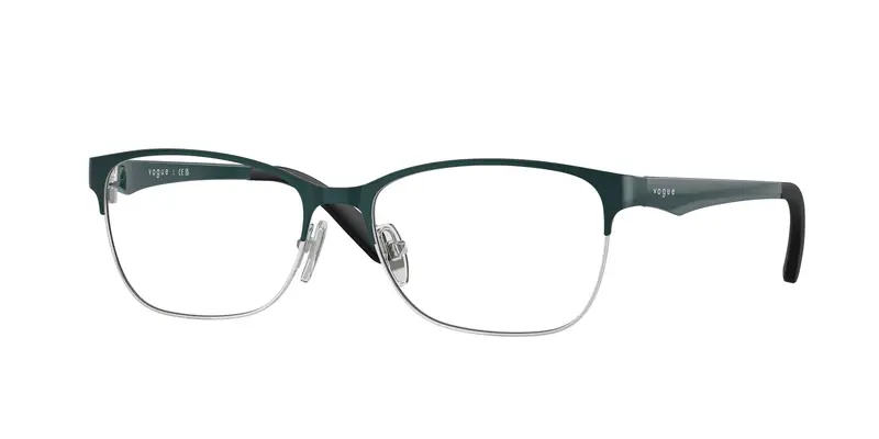 VOGUE EYEWEAR Donna VO3940 5068 Montature da vista Metallo Verde Trasparente Squadrata Normale